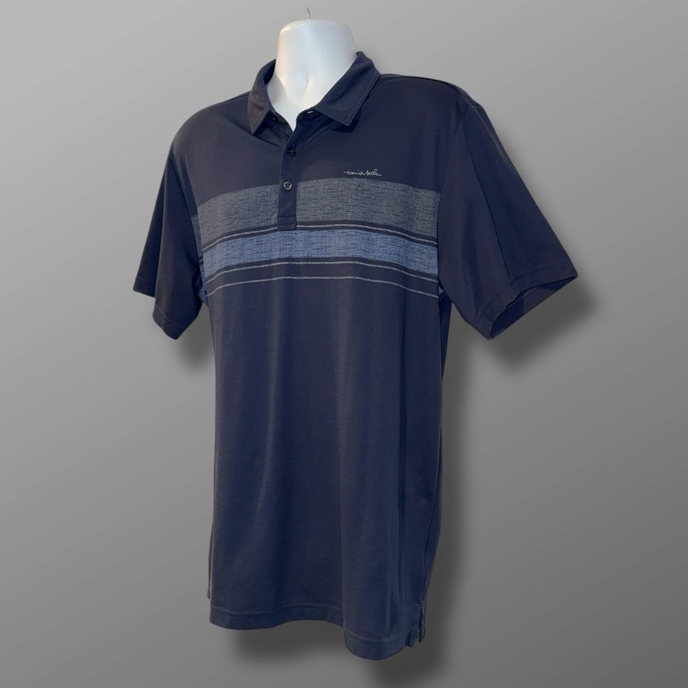 TravisMathew Gamblin’ Man Golf Polo Blue Nights XL 2024 Performance Shirt